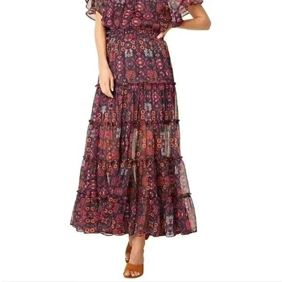 Misa Los Angeles Skirt Womens XS Boho Cottagecore Sheer Evermore Swiftie - Picture 1 of 16